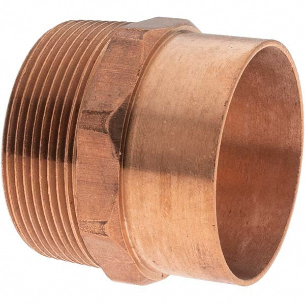 Value Collection BDNA-15626 Wrot Copper Pipe Adapter 2" x 2" Fitting, C x M