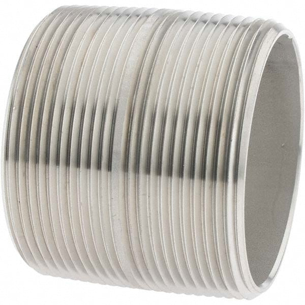 Value Collection 6BN2*2 Stainless Steel Pipe Nipple 2" Pipe, Grade 316 & 316L