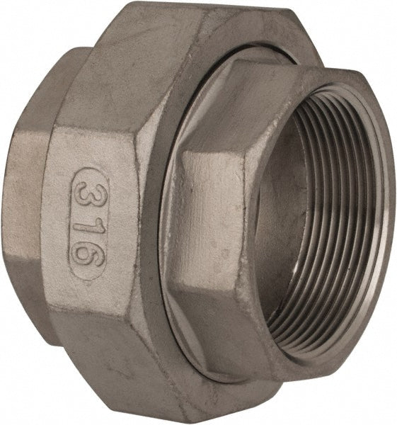 Value Collection 6CU-CFF2 Pipe Union 2" Fitting, 316 Stainless Steel