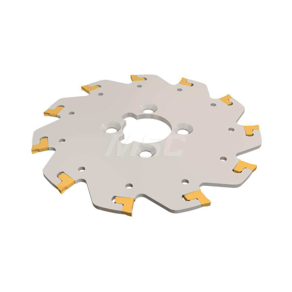Iscar 2302607 Indexable Slotting Cutter 0.1180" Cutting Width, 3.1500" Cutter Dia, Arbor Connection, 0.6300" Depth of Cut, 1.0000" Hole Dia, 1.0000" Shank Dia