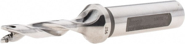 Iscar 3203280 Replaceable-Tip Drill 0.256 to 0.271" Dia, 1.3" Max Depth, 1/2" Weldon Flat Shank