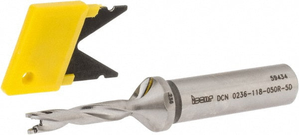 Iscar 3203272 Replaceable-Tip Drill 0.236 to 1/4" Dia, 1.18" Max Depth, 1/2" Straight-Cylindrical Shank