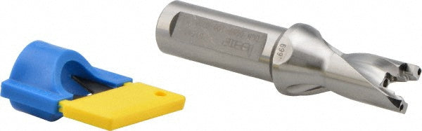 Iscar 3202511 Replaceable-Tip Drill 0.669 to 0.705" Dia, 1" Max Depth, 3/4" Weldon Flat Shank