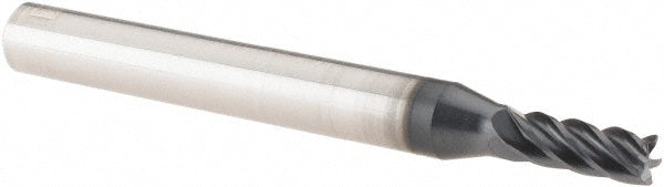 Iscar 5623056 Corner Radius End Mill 4.00 mm Dia, 9.00 mm LOC, 0.20 mm Radius, 5 Flute, Solid Carbide