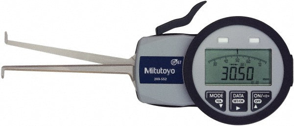 Mitutoyo 209-936 0.0472 Inch Groove Width, 0.2047 Inch Groove Depth, 0.39 to 1.18 Inch, Ball/Ball Inside Electronic Caliper Gage