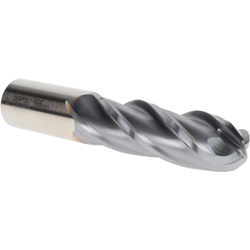 Seco 17012969 Ball End Mill 1" Dia, 3" LOC, 4 Flute, Cobalt