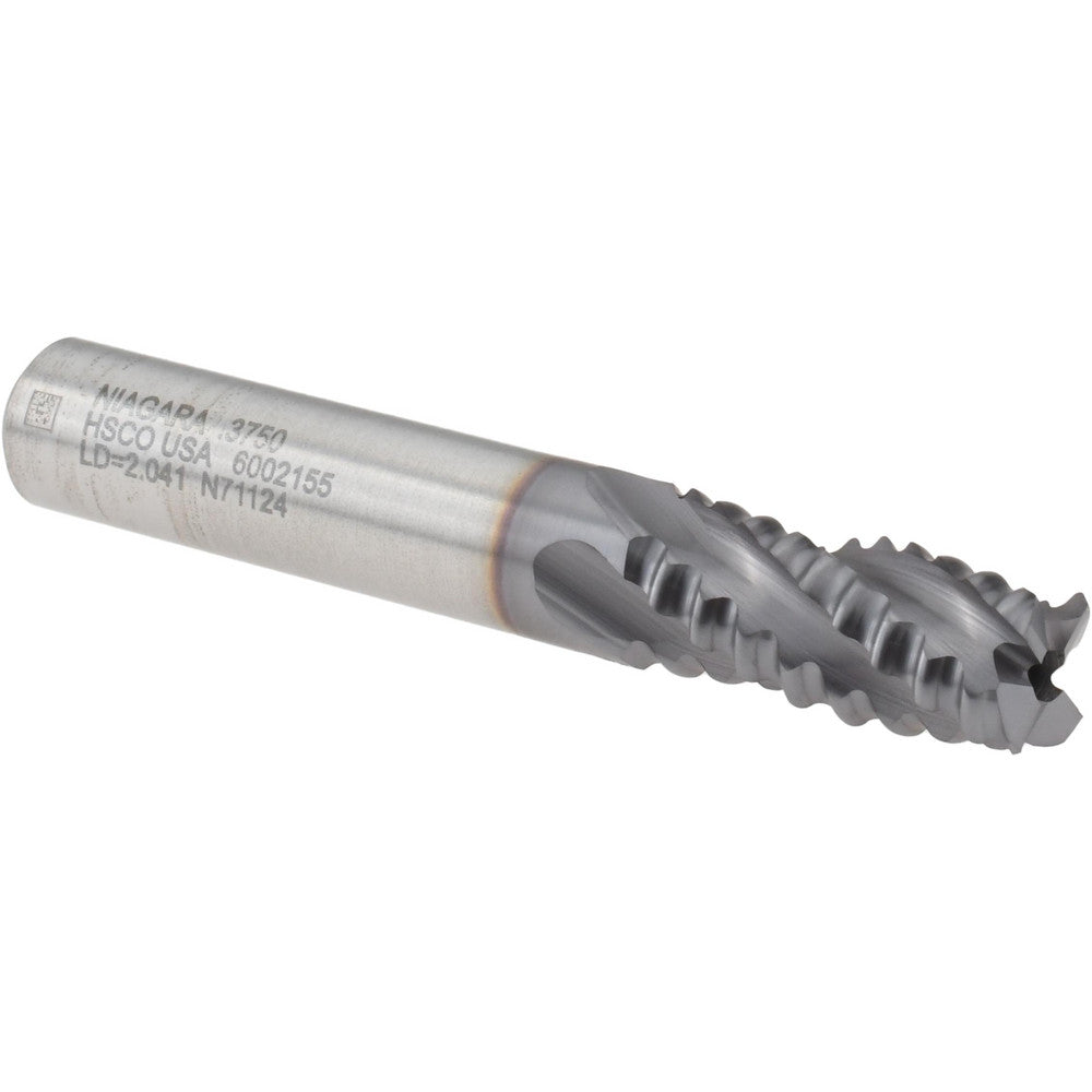 Seco 17014080 Roughing End Mill 3/8" Dia, 4 Flutes, Single End, Cobalt