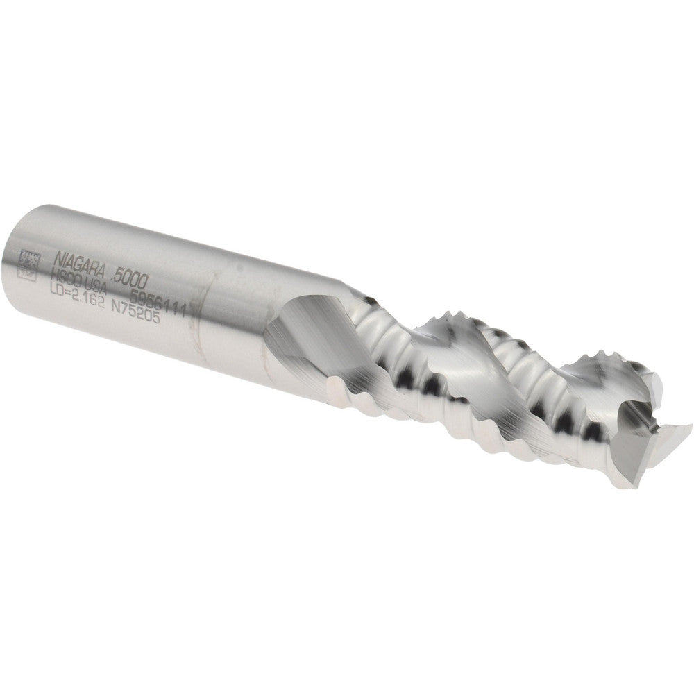 Seco 17014585 Roughing End Mill 1/2" Dia, 3 Flutes, Single End, Cobalt