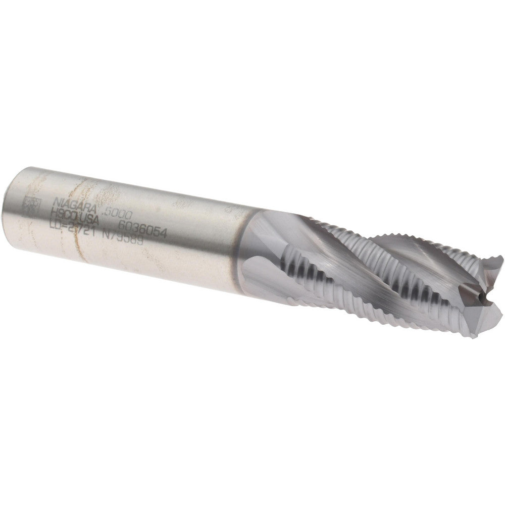Seco 17015345 Roughing End Mill 1/2" Dia, 4 Flutes, Single End, Cobalt