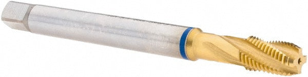 Guhring 9010880081900 1/16-27 NPT, 4 Flutes, Modified Bottoming Chamfer, TiN Finish, Cobalt, Spiral Flute Pipe Tap