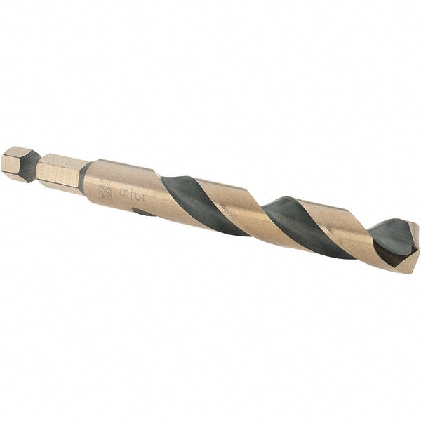 Rocky Mountain Twist Corporati 95008920 Mechanics Drill Bit 3/8" Dia, 135 ° Point, High Speed Steel, Hex Shank