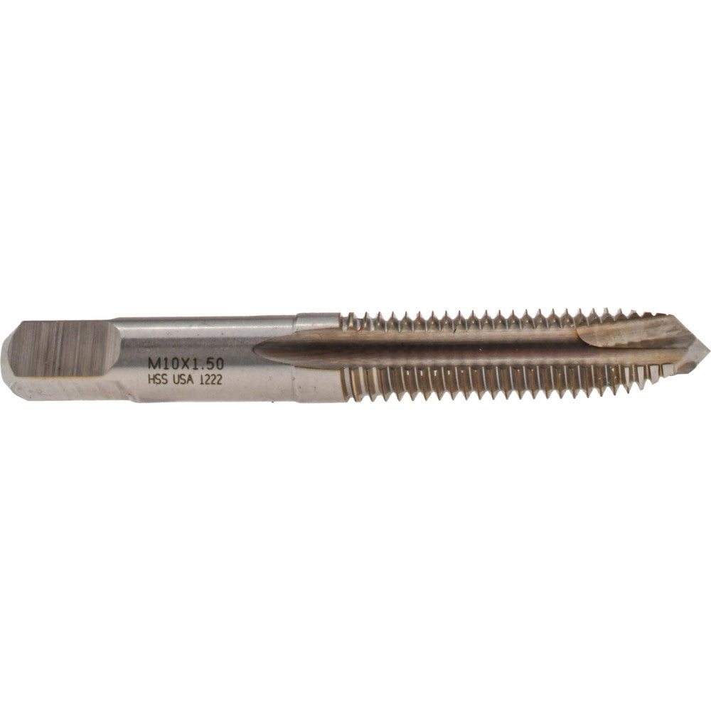 Norseman Drill & Tool 19961 Spiral Point Tap M10x1.5 Metric Coarse, 3 Flutes, Plug Chamfer, HSS