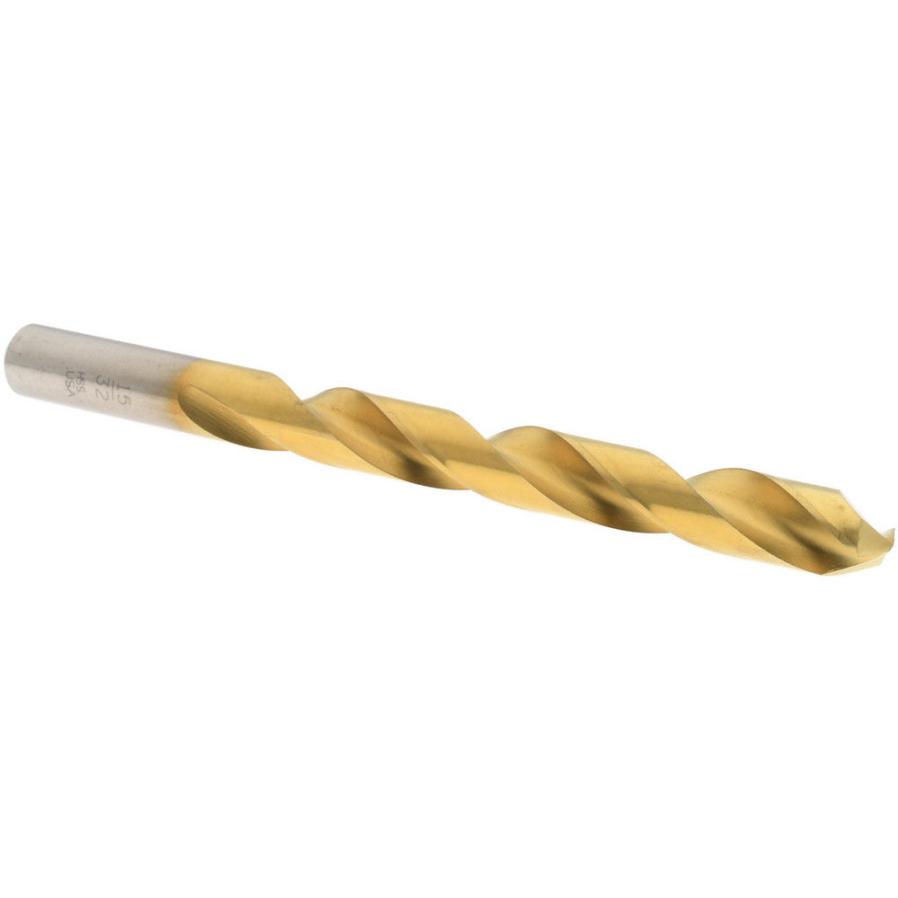 Norseman Drill & Tool 97630 Jobber Length Drill Bit 15/32" (0.4688) Dia, 135 deg, HSS