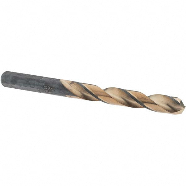 Rocky Mountain Twist Co. 95008720-1 Mechanics Drill Bit 3/8" Dia, 135 ° Point, High Speed Steel, Weldon Shank, Split Point