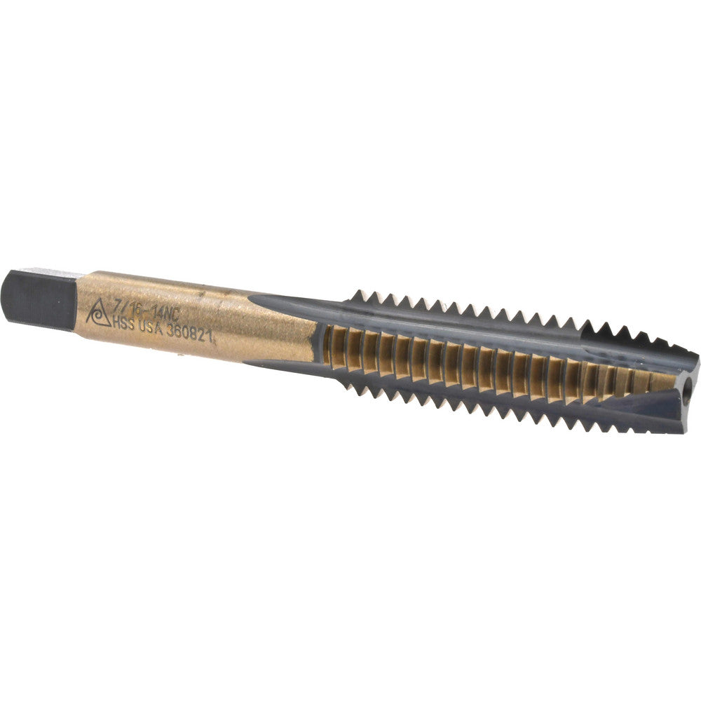Morse Cutting Tool - Berkshire BDNA-20663 Spiral Point Tap 7/16-14 UNC, 3 Flutes, Plug, High Speed Steel, Bright Finish