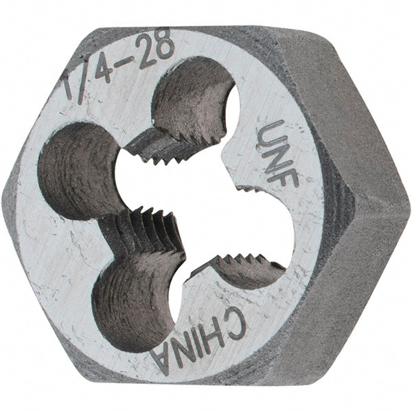 Value Collection 765 1/4-28 Hex Rethreading Die 1/4-28, Right Hand, Carbon Steel