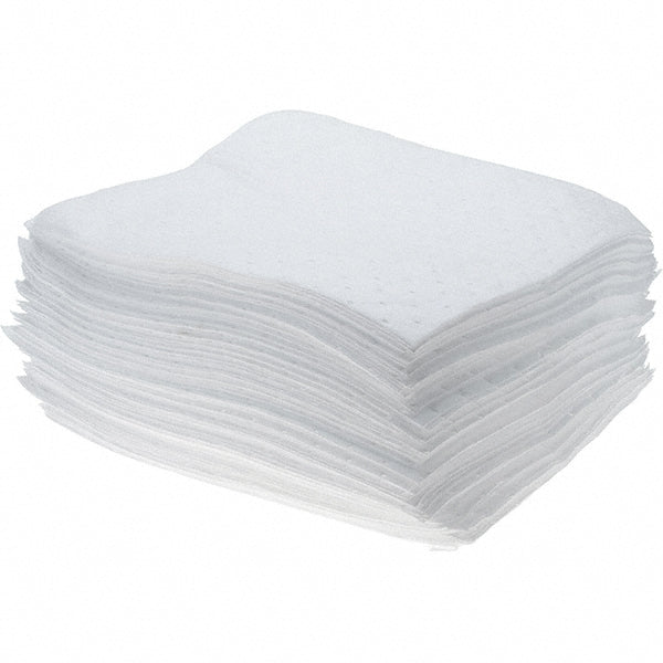 Brady SPC Sorbents OILLWPAD Sorbent Pad Oil Only Use, 15" Wide, 18" Long, 15.5 gal, White