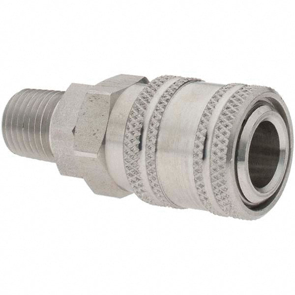 Parker BD-S22-1 Pneumatic Hose Coupling 1/4-18" Thread, 1/4" Body Dia, Industrial Interchange