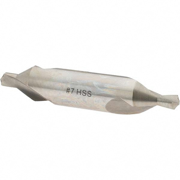 Value Collection -22269-7 Combo Drill & Countersink #7, 5/8" Body Dia, 60°, High Speed Steel