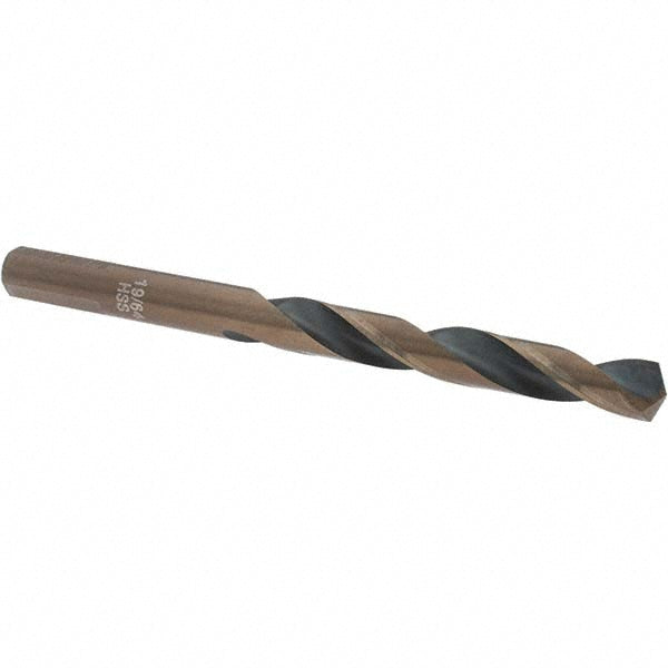 Import BDNA--20915-1 Mechanics Drill Bit 19/64" Dia, 135 ° Point, High Speed Steel, Weldon Shank, Split Point