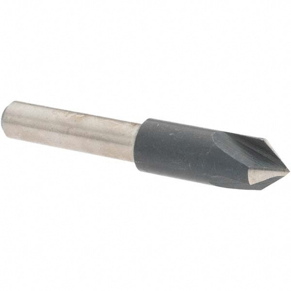 Value Collection 28615 Countersink 1/4" Head Dia, 82.00 deg Included Angle, 3 Flute, High-Speed Steel, Right Hand Cut