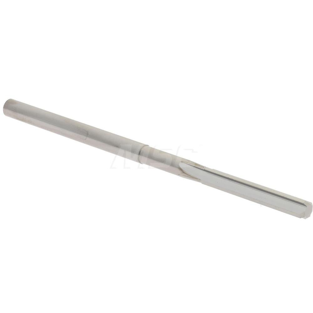 Hertel 45674777 Chucking Reamer 0.1295" Dia, 2-1/2" OAL, 3/4" Flute Length, Straight Flute, Straight-Cylindrical Shank, Solid Carbide