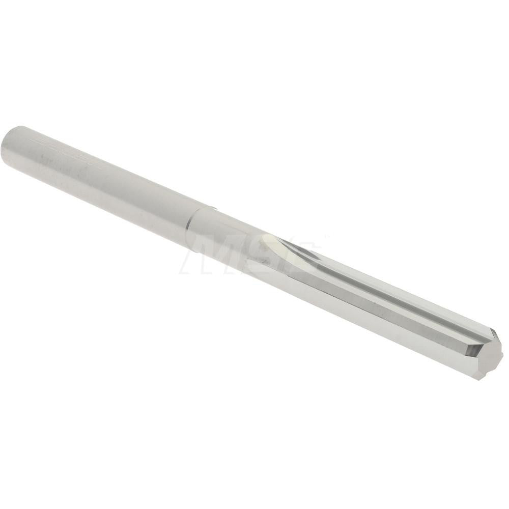 Hertel 45675238 Chucking Reamer 0.2060" Dia, 3" OAL, 1" Flute Length, Straight Flute, Straight-Cylindrical Shank, Solid Carbide