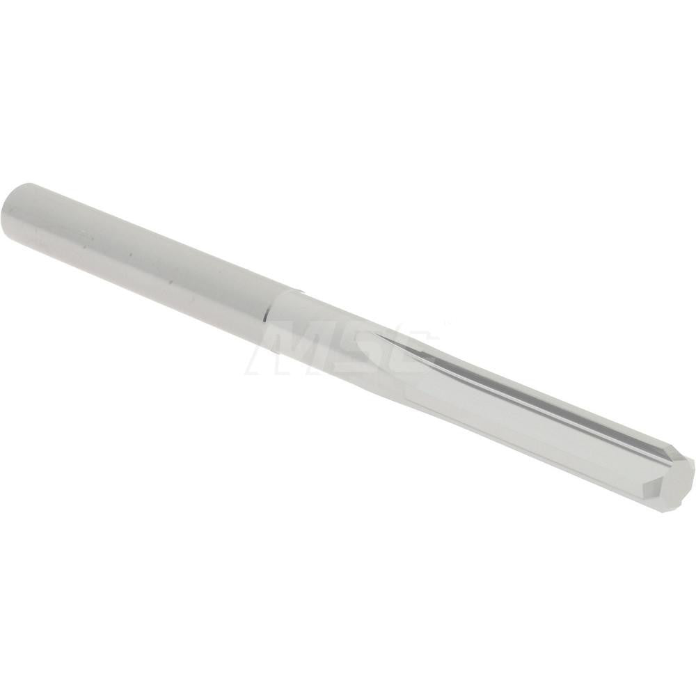 Hertel 45675287 Chucking Reamer 0.2140" Dia, 3" OAL, 1" Flute Length, Straight Flute, Straight-Cylindrical Shank, Solid Carbide