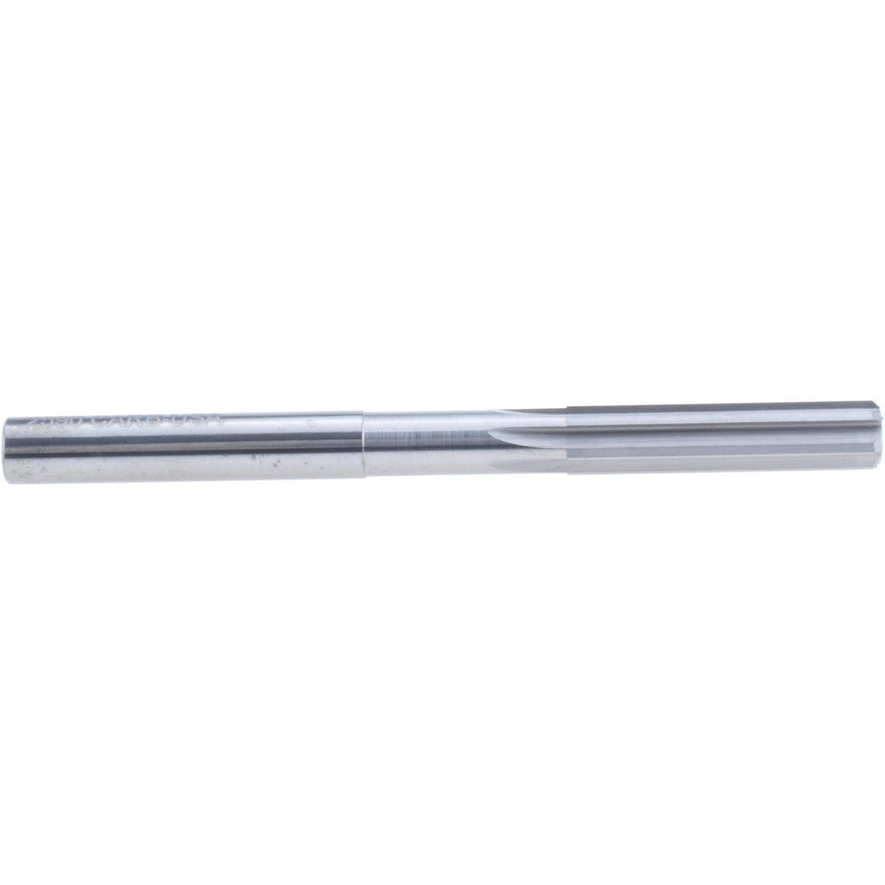 Hertel 45675634 Chucking Reamer 0.2590" Dia, 3-1/4" OAL, 1-1/8" Flute Length, Straight Flute, Straight-Cylindrical Shank, Solid Carbide