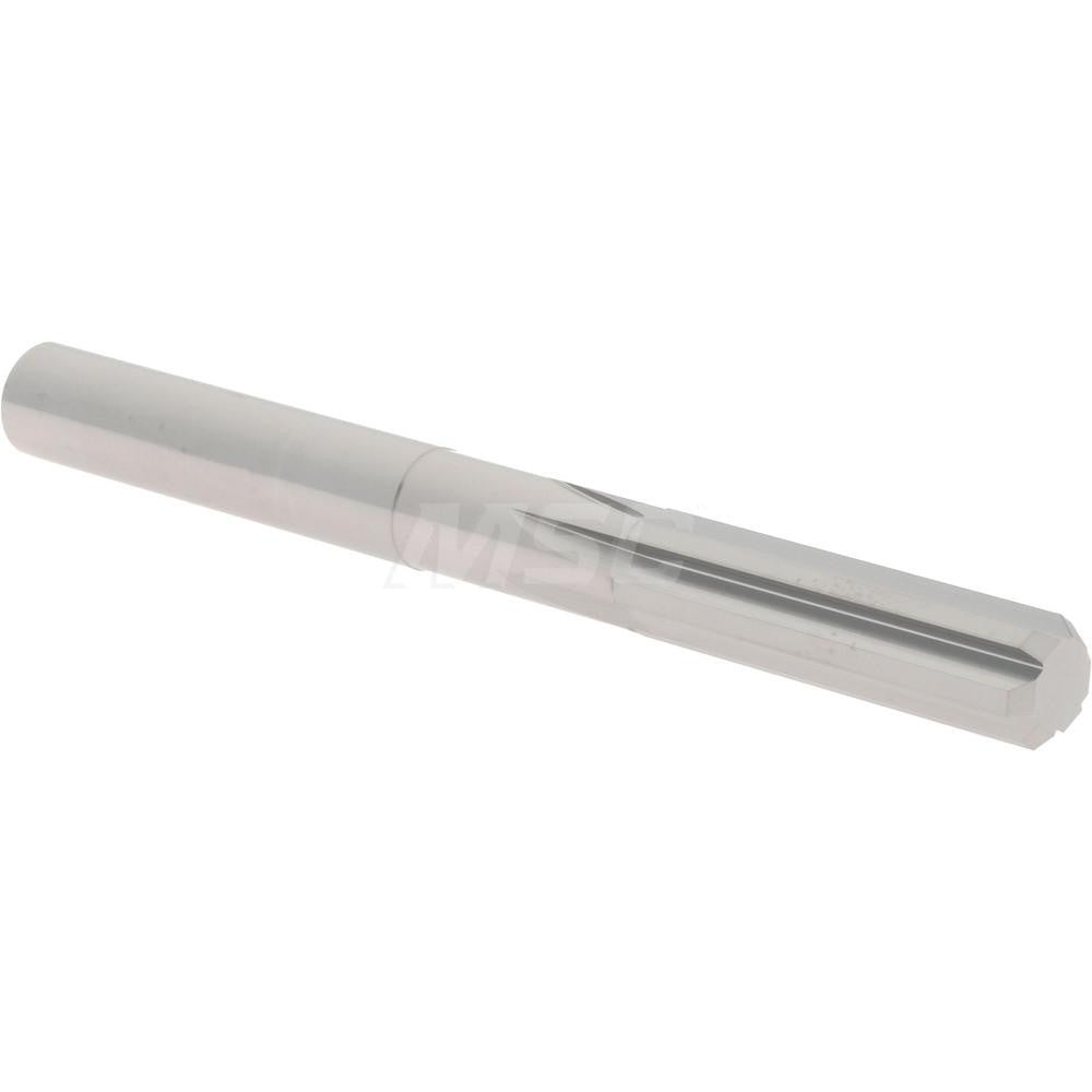 Hertel 45676228 Chucking Reamer 0.3380" Dia, 3-1/2" OAL, 1-1/4" Flute Length, Straight Flute, Straight-Cylindrical Shank, Solid Carbide