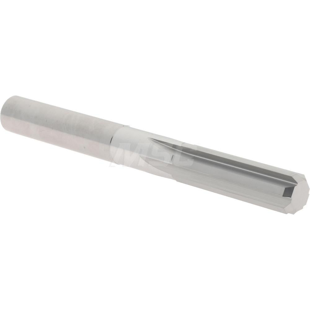Hertel 45676566 Chucking Reamer 0.3810" Dia, 3-1/2" OAL, 1-1/4" Flute Length, Straight Flute, Straight-Cylindrical Shank, Solid Carbide