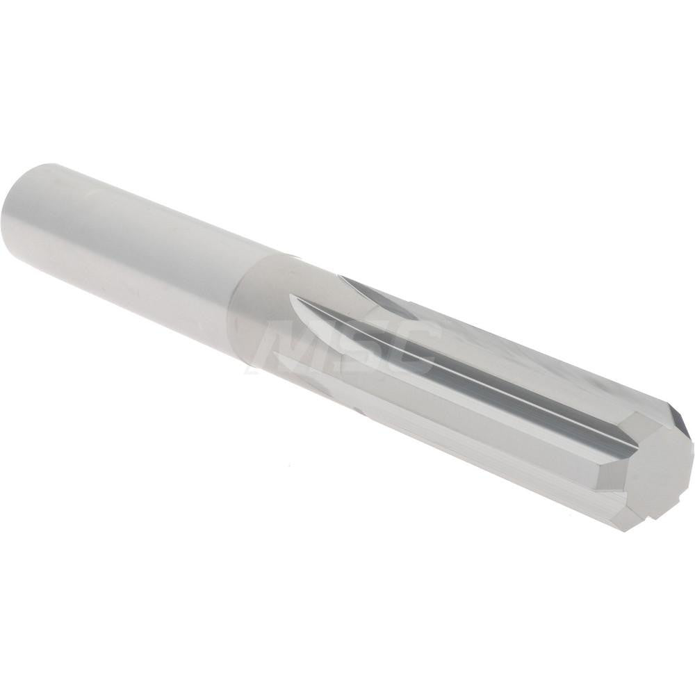 Hertel 45677069 Chucking Reamer 0.5020" Dia, 4" OAL, 1-1/2" Flute Length, Straight Flute, Straight-Cylindrical Shank, Solid Carbide
