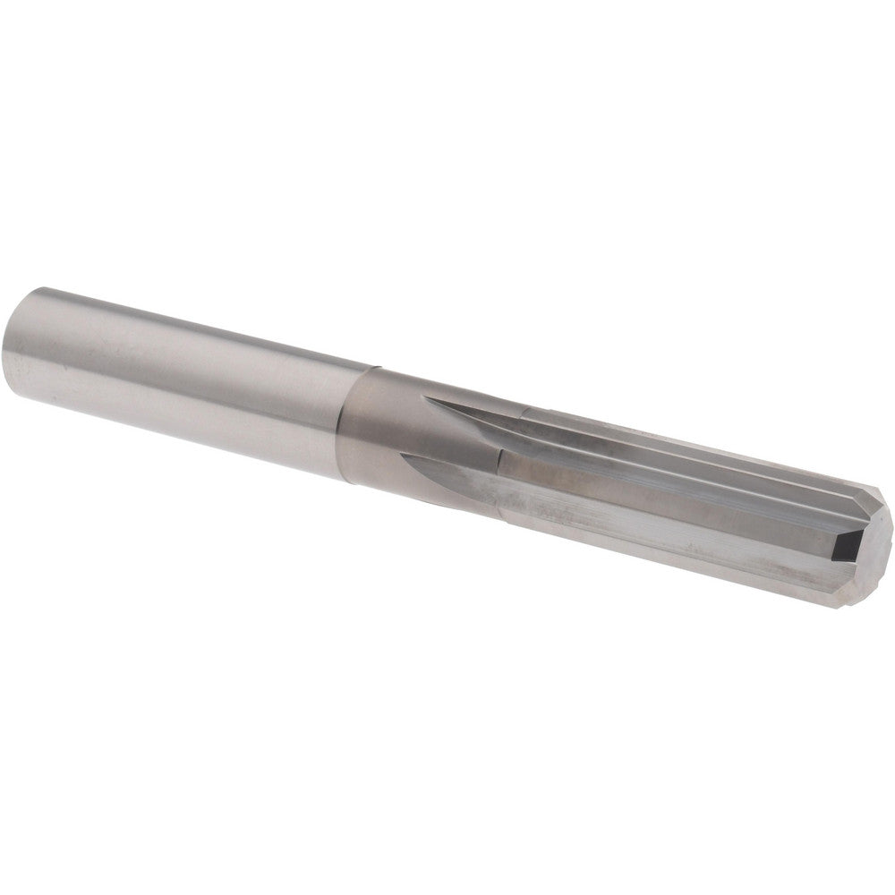Hertel 45677085 Chucking Reamer 0.5040" Dia, 4" OAL, 1-1/2" Flute Length, Straight Flute, Straight-Cylindrical Shank, Solid Carbide