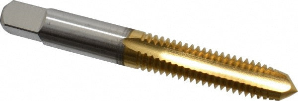 Cleveland C55180 3/8-16 Plug RH 2B H3 TiN High Speed Steel 3-Flute Straight Flute Hand Tap