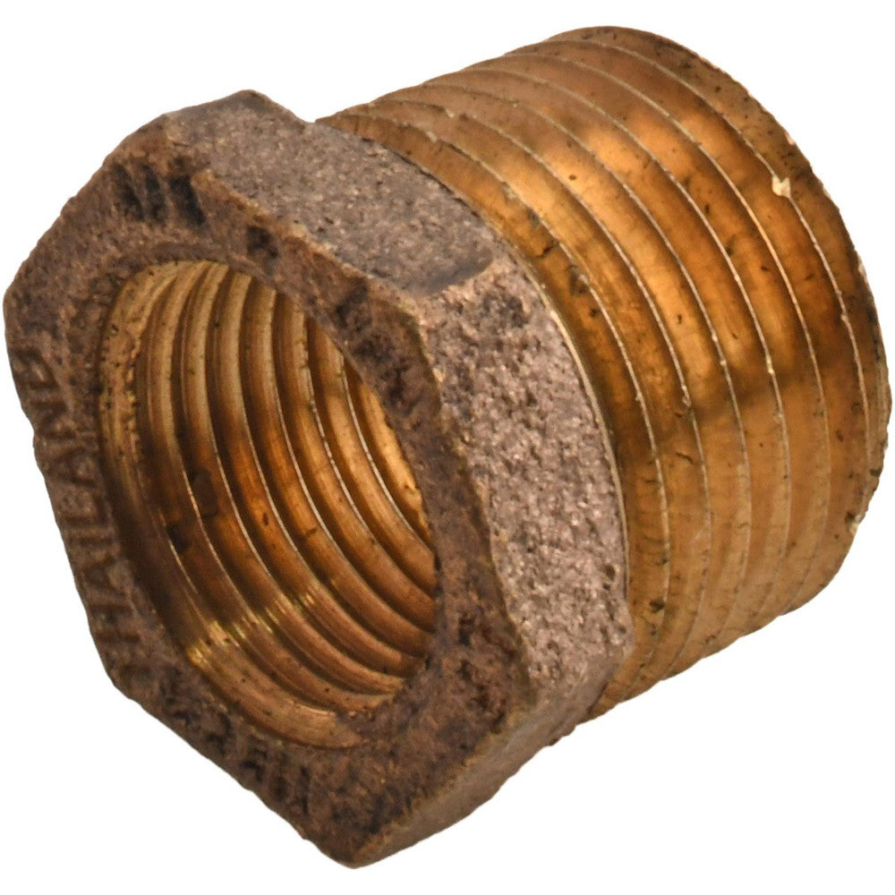 Value Collection 455-032NL Brass Pipe Bushing 1/2 x 3/8" Fitting, MPT, Class 125