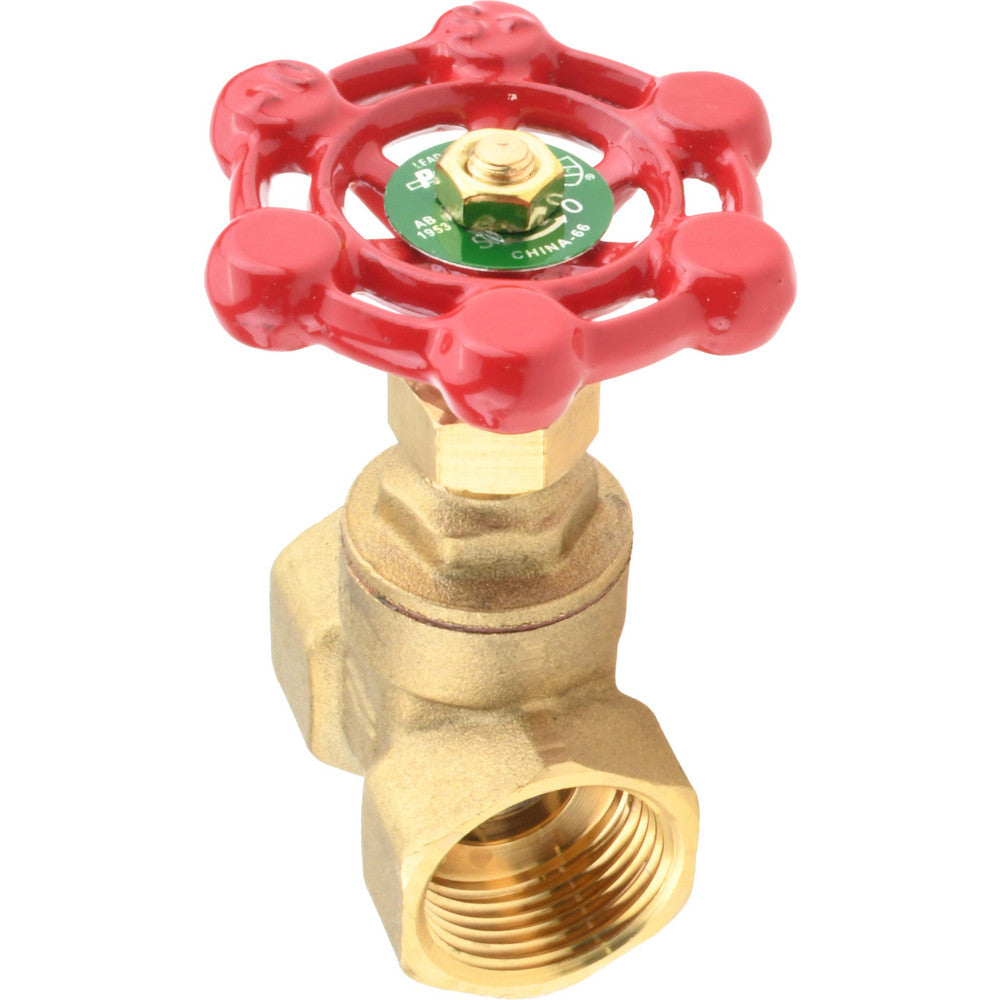 Value Collection 100-404NL Gate Valve Compact Gate, 3/4" Pipe, IPS, Brass