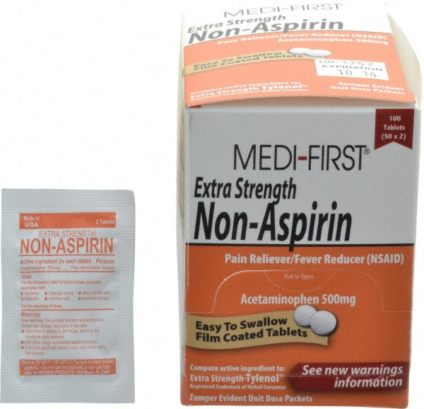 Medique 80433 Headache & Pain Relief Tablet (2) 50 Envelopes