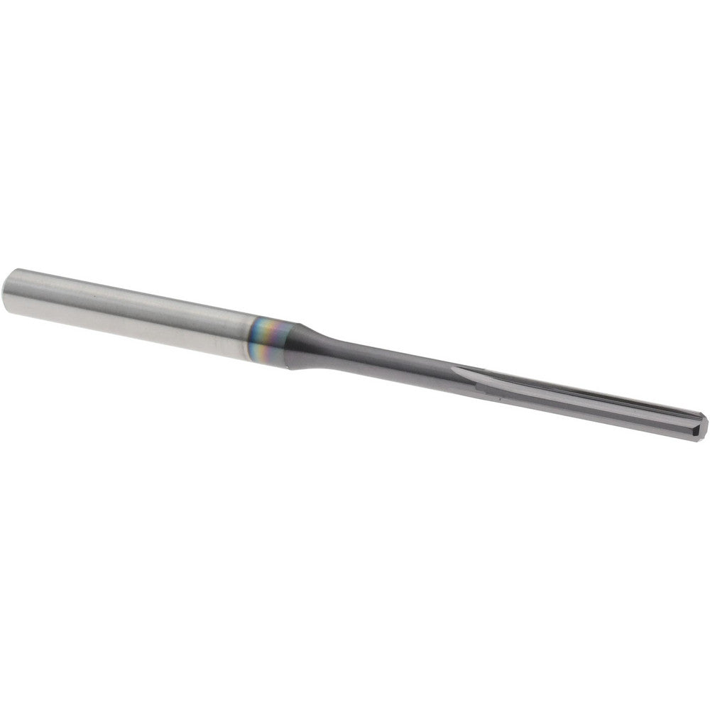 Harvey Tool RSB0810-C3 Chucking Reamer #46, 2" OAL, 9/16" Flute Length, Straight Flute, Straight-Cylindrical Shank, Solid Carbide
