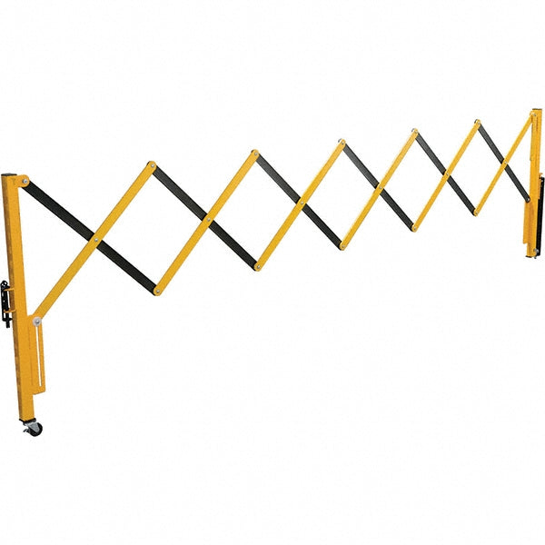 Vestil EXGATE-30-W Expandable Barricade 38-5/16" High, 2-3/4" Wide, Steel Frame, Yellow