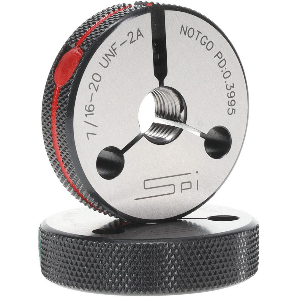 SPI 23-171-2 Threaded Ring Gage 7/16-20 Thread, Class 2A, Go & No Go