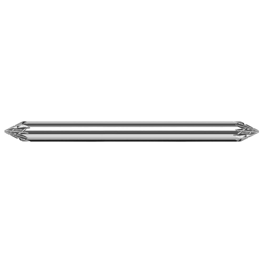 Harvey Tool 898345 Chamfer Mill 1/8" Dia, 1/8" Shank Dia, 90 deg, Solid Carbide, Single End