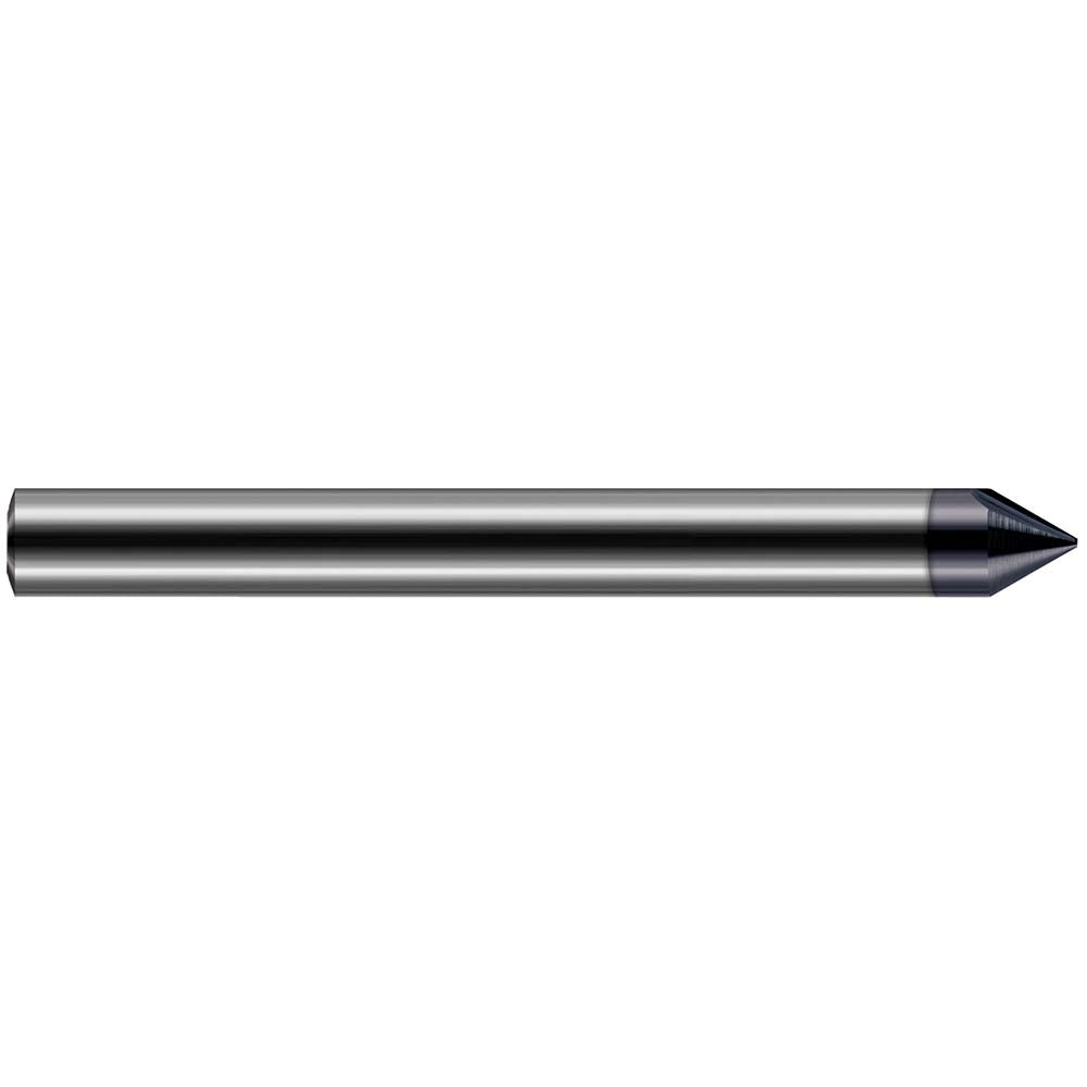 Harvey Tool 880908-C6 Engraving Cutter 90 °, 1/8" Dia, 0.005" Tip Dia, Tipped Off Point, Solid Carbide