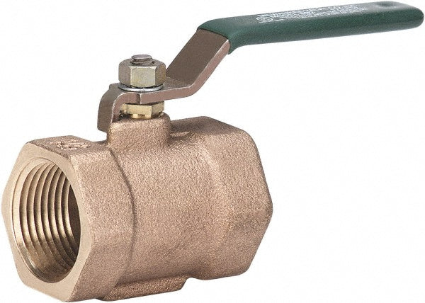 Milwaukee Valve BB2-100-12 Full Port Bi-Directional Manual Ball Valve 1/2" Pipe, Full Port