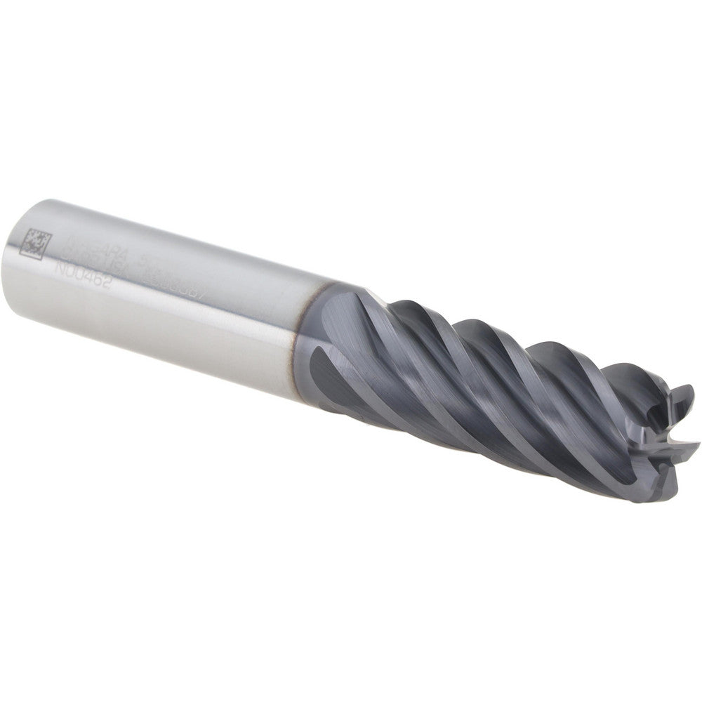 Seco 03007648 Corner Radius End Mill 1/2" Dia, 1-1/4" LOC, 0.0600" Radius, 6 Flute, Solid Carbide