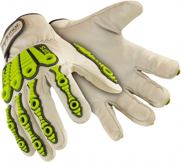 HexArmor 4080-M (8) Cut, Puncture & Abrasive-Resistant Gloves Size M, ANSI Cut A8, ANSI Puncture 4, Goatskin Leather