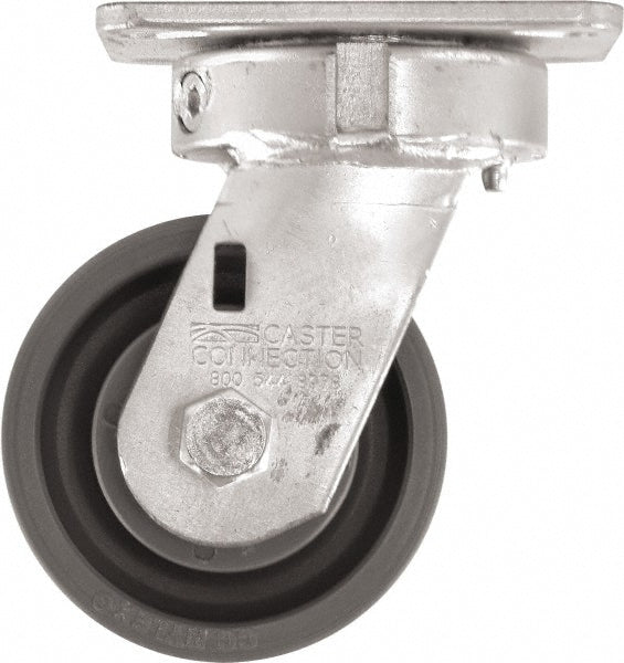 Caster Connection CDP-MSC-56 Swivel Top Plate Caster High Grade Nylon, 4" Wheel Dia, 2" Wheel Width, 1,000 lb Capacity, 5-5/8" OAH