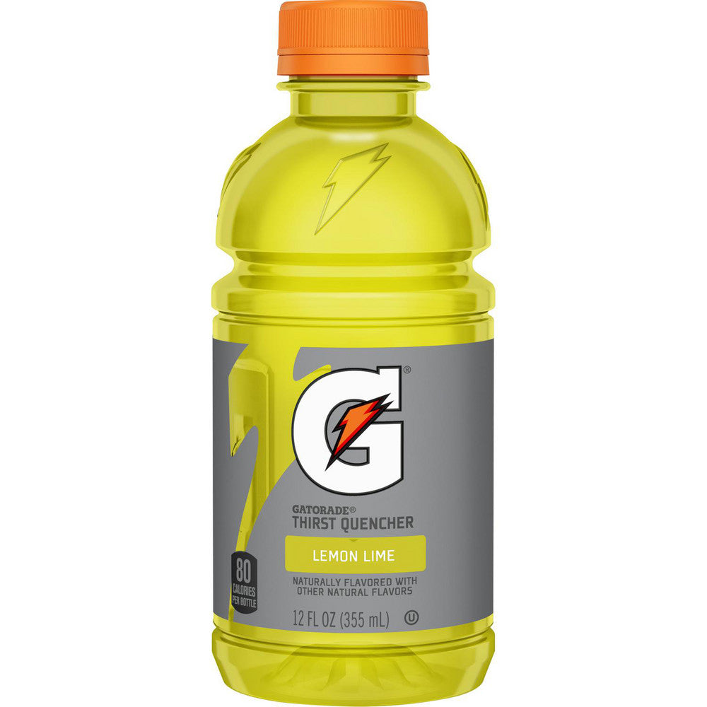Gatorade 12178 Activity Drink 12 oz, Bottle, Lemon-Lime, Ready-to-Drink Yields 12 oz