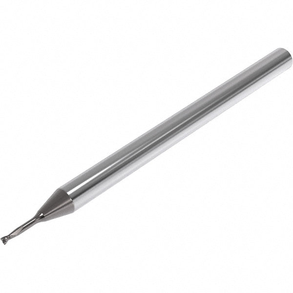 Seco 03215530 Corner Radius End Mill 1 mm Dia, 1.5 mm LOC, 0.1 mm Radius, 2 Flutes, Solid Carbide