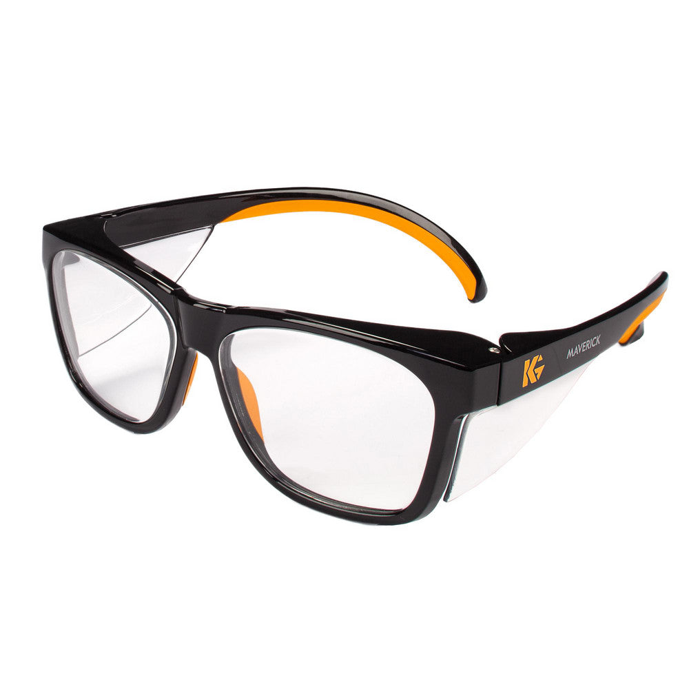 KleenGuard 49312 Safety Glass Anti-Reflective & Scratch-Resistant, Polycarbonate, Clear Lenses, Full-Framed, UV Protection