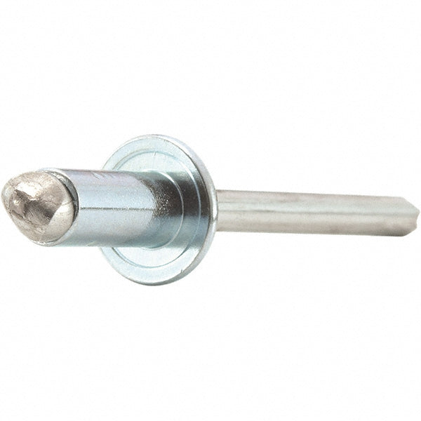 STANLEY Engineered Fastening POPSD44BS Open End Blind Rivet Size 4, Dome Head, Steel Body, Steel Mandrel